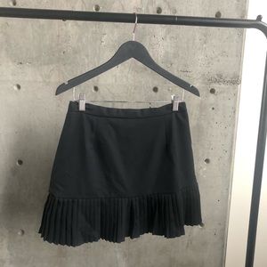 Black Pleated Mini Skirt
